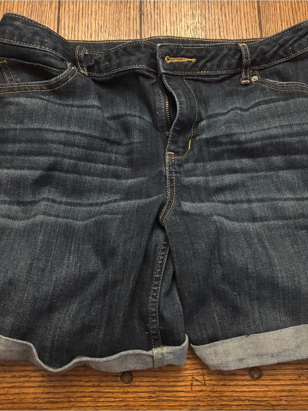 Women’s Dark Blue Denim Shorts